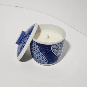 Scented Candle in Delft Blue Ceramic